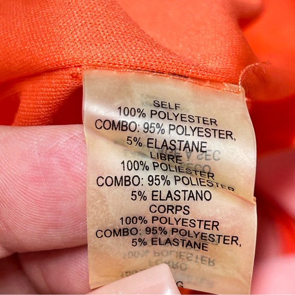 Vince Camuto Women's Coral Back Pleat Chiffon Swing Dress - Picture 10 of 12